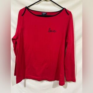 Izod NWOT red long sleeve shirt XL.